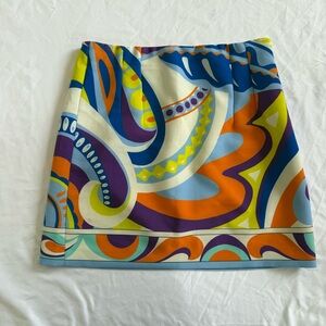 Zara Multicolor Patterned Skirt Size M